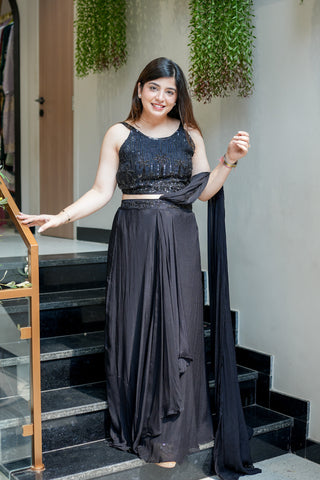Tanira Embroidered Skirt Set