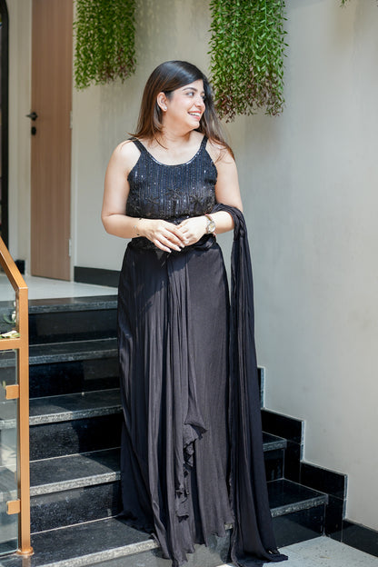 Tanira Embroidered Skirt Set