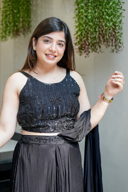 Tanira Embroidered Skirt Set
