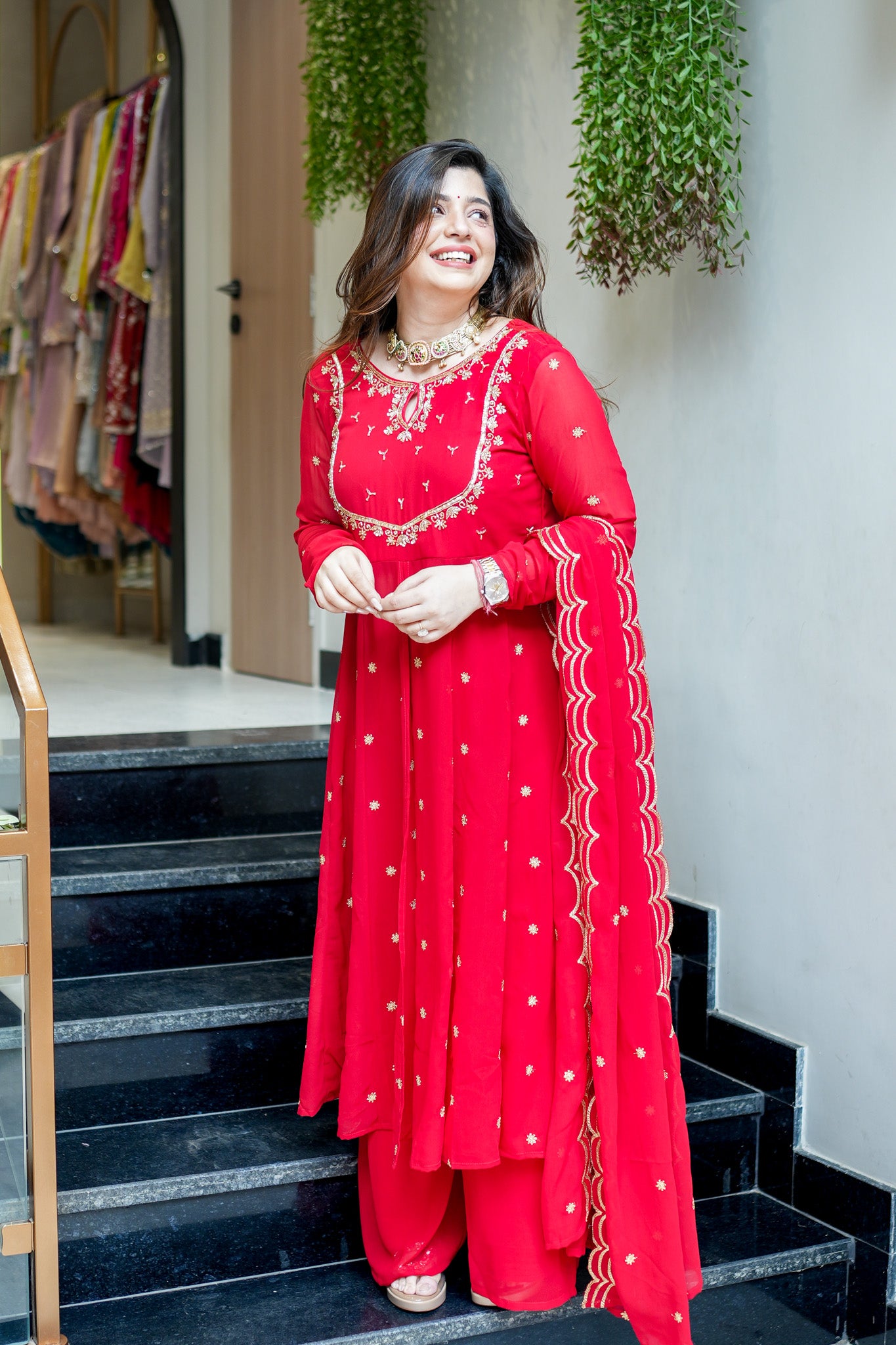 Chandni Embroidered Anarkali Suit