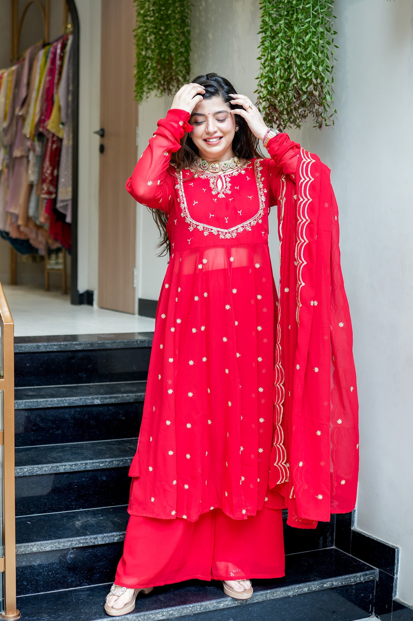 Chandni Embroidered Anarkali Suit