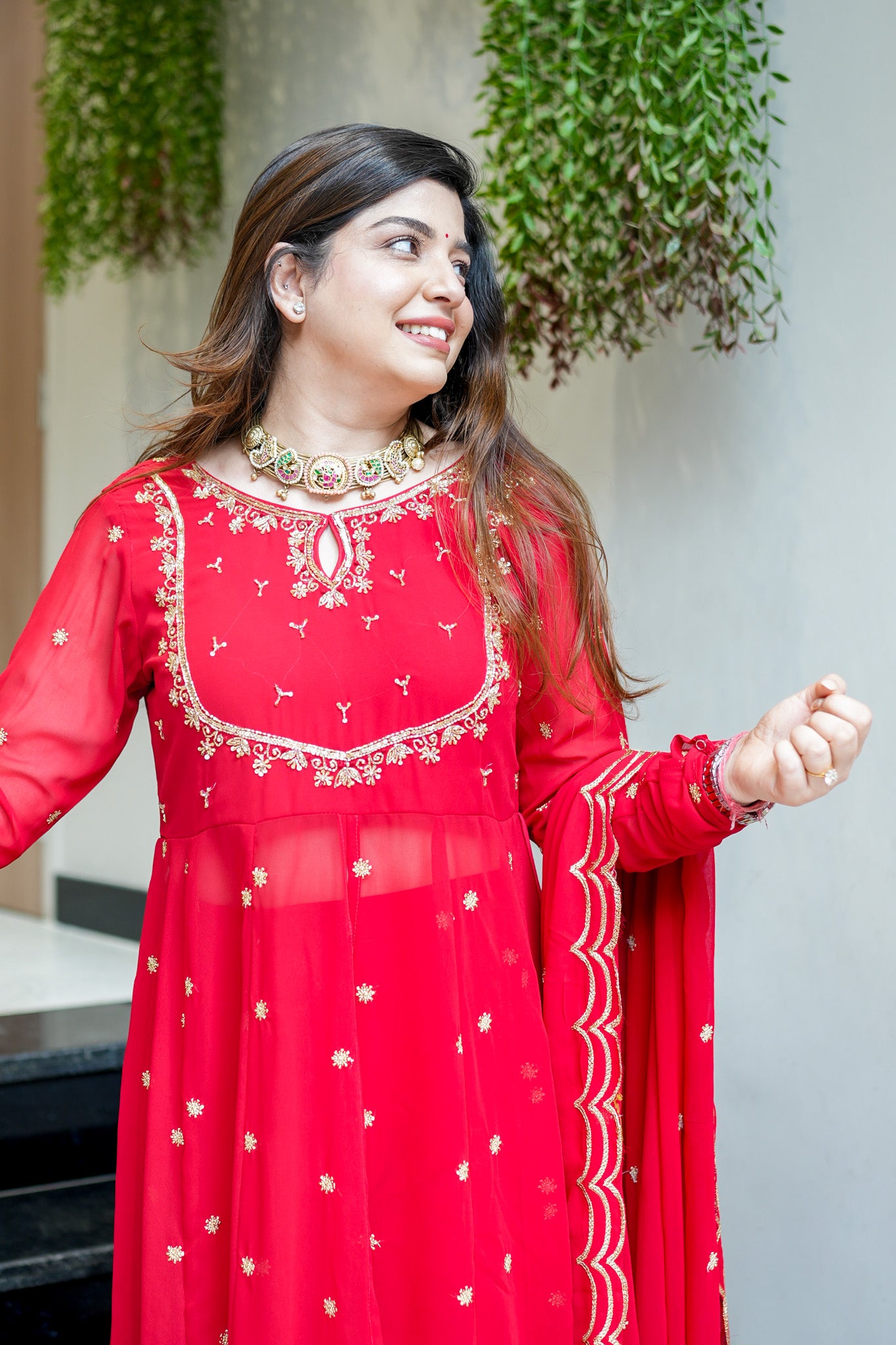 Chandni Embroidered Anarkali Suit