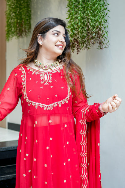 Chandni Embroidered Anarkali Suit