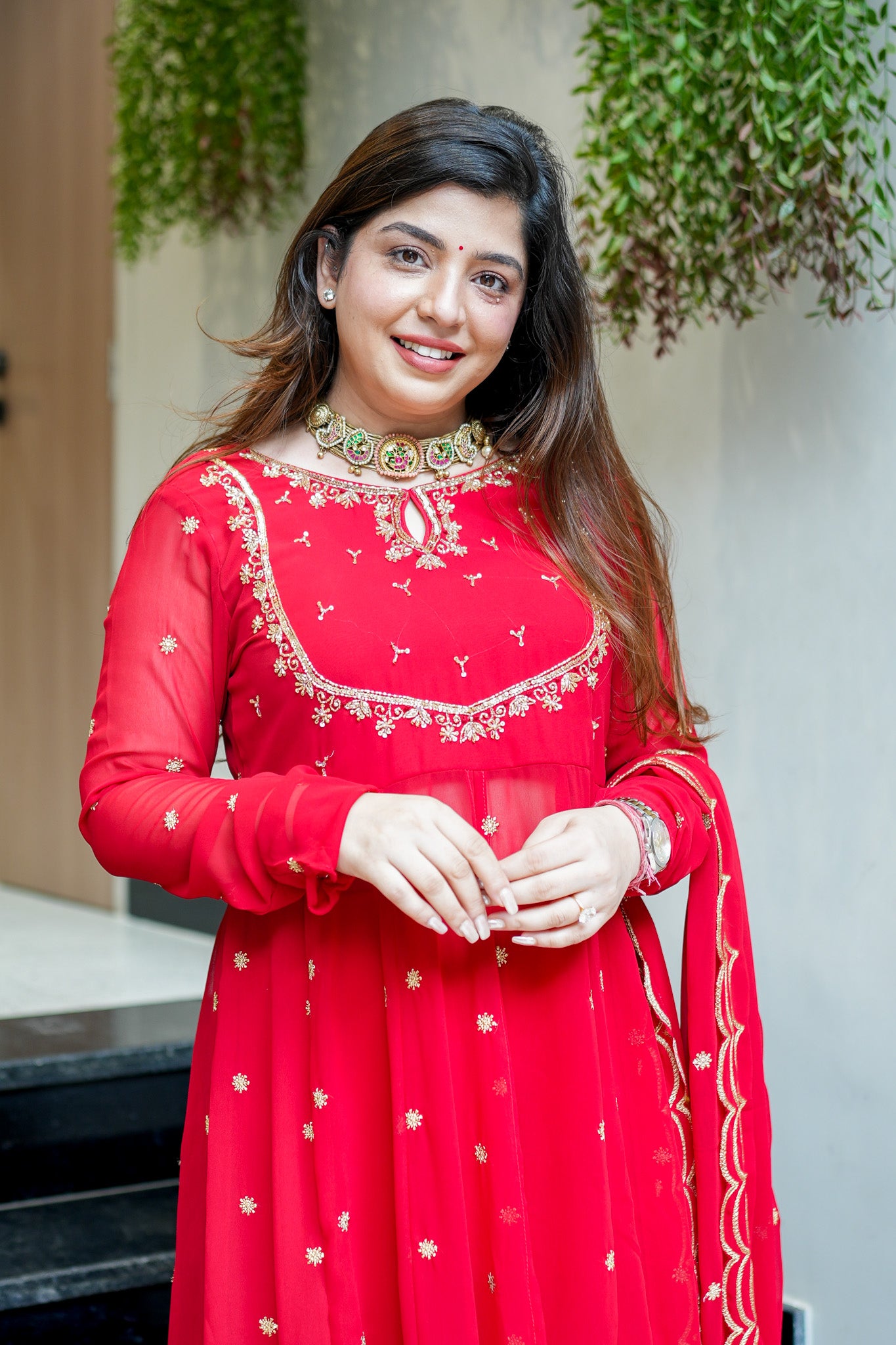 Chandni Embroidered Anarkali Suit
