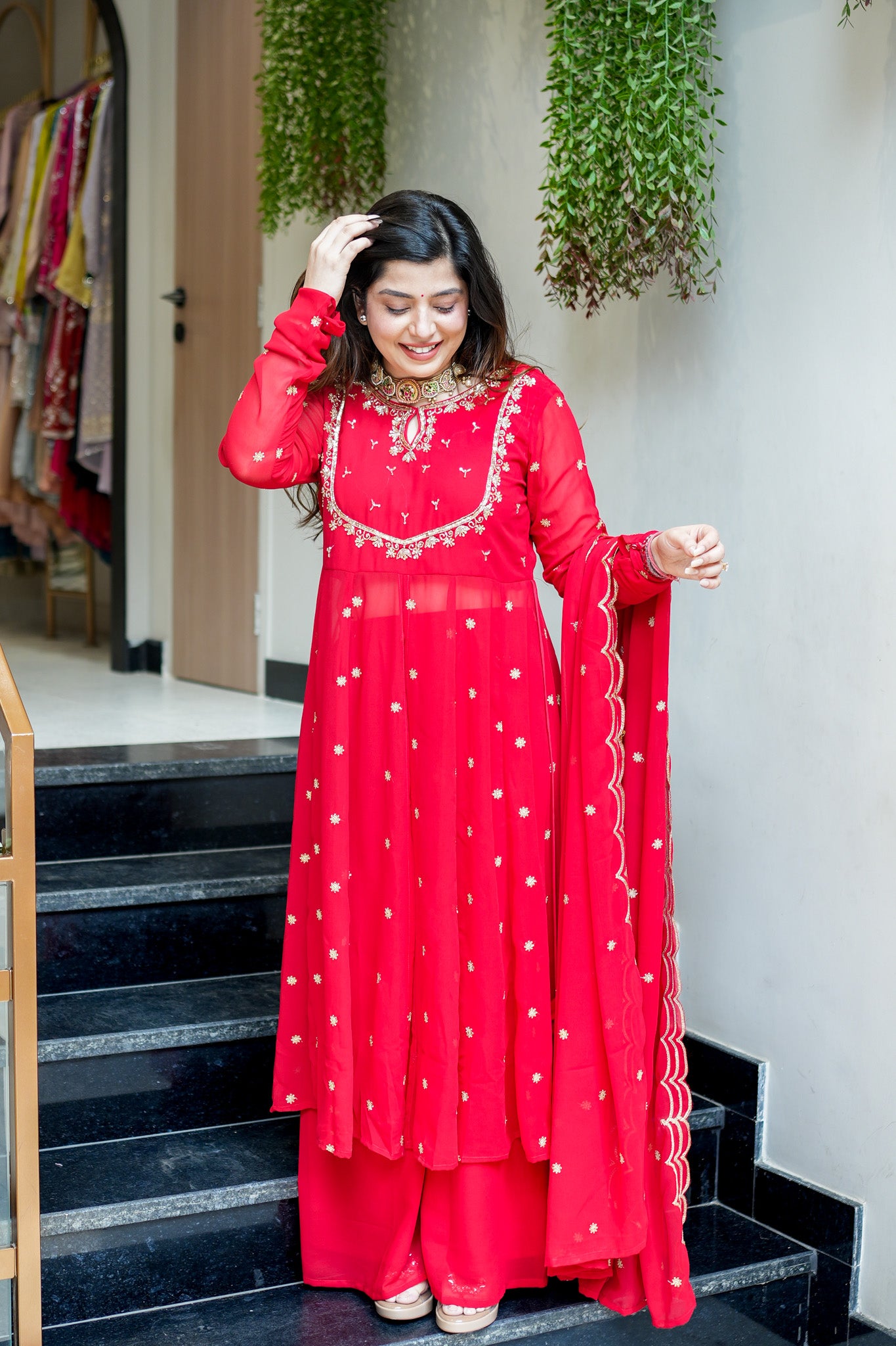 Chandni Embroidered Anarkali Suit