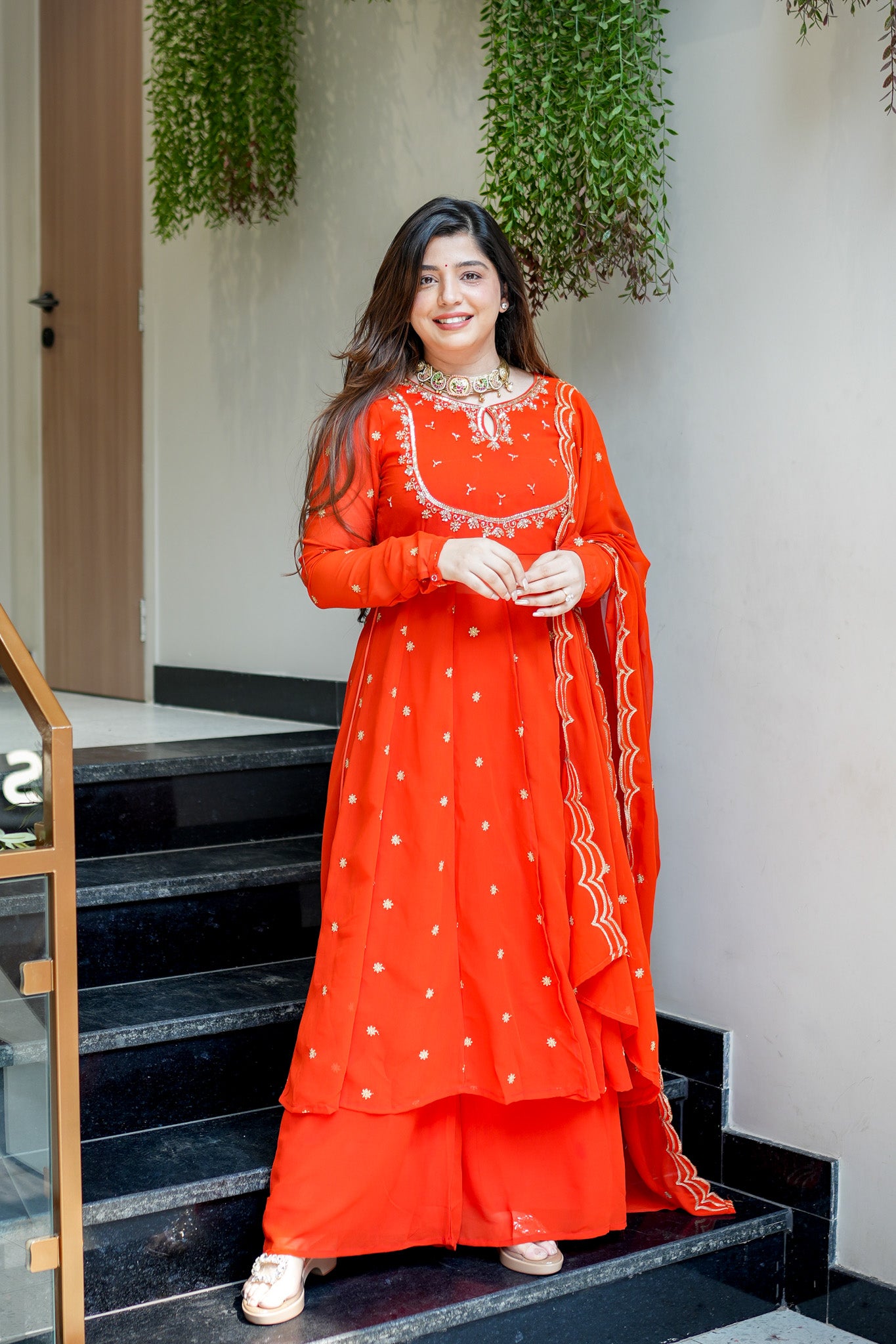 Chandni Embroidered Anarkali Suit