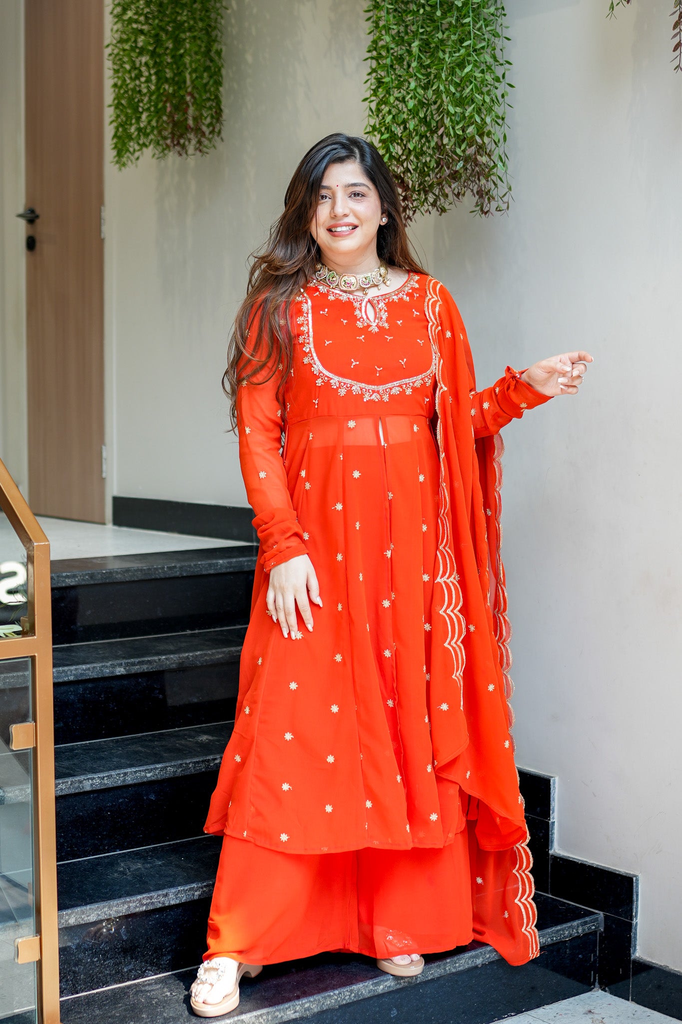 Chandni Embroidered Anarkali Suit