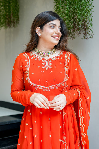 Chandni Embroidered Anarkali Suit