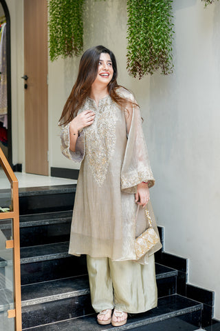 Risha Hand Embroidered Co ord Set