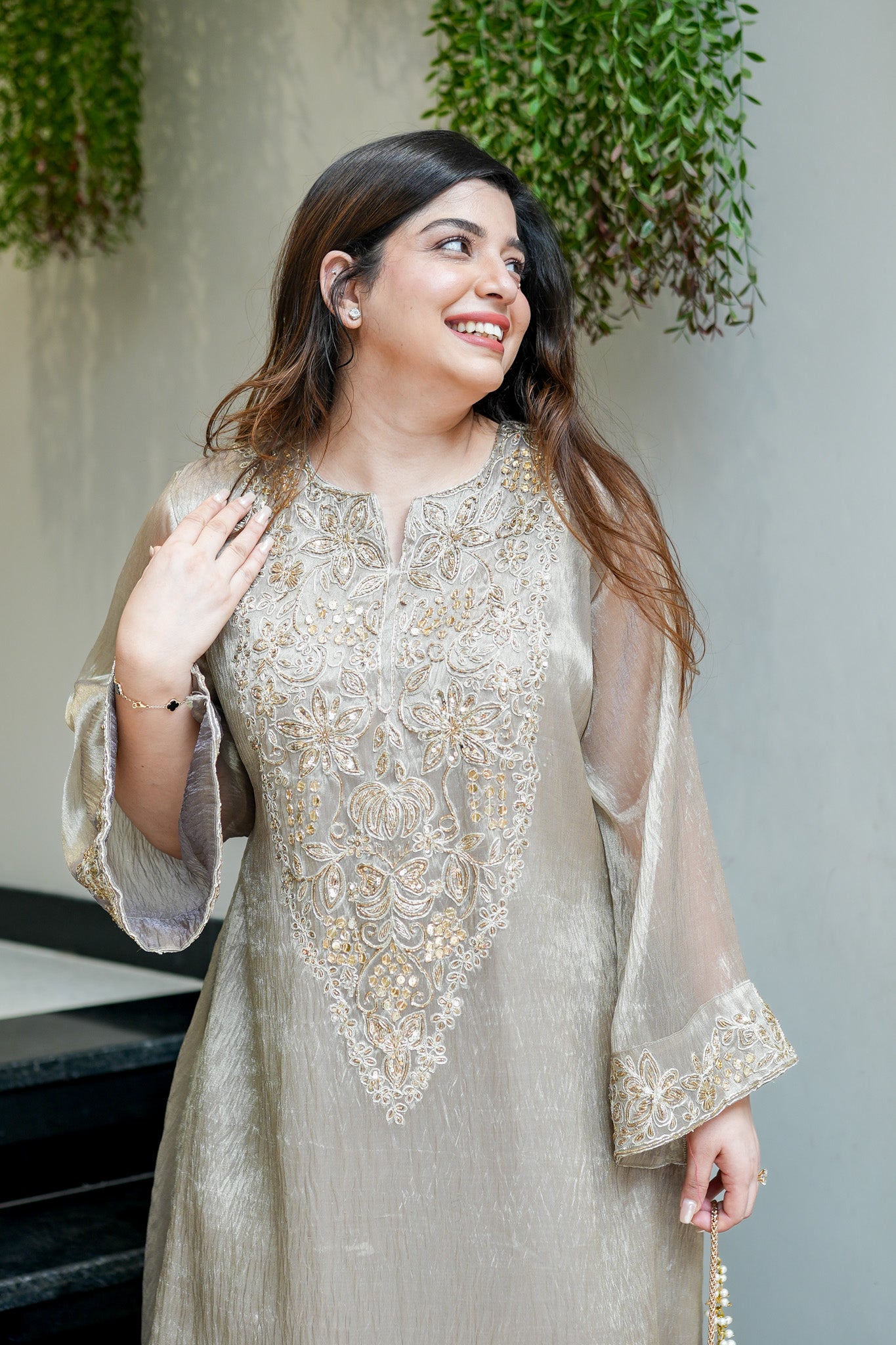 Risha Hand Embroidered Co ord Set