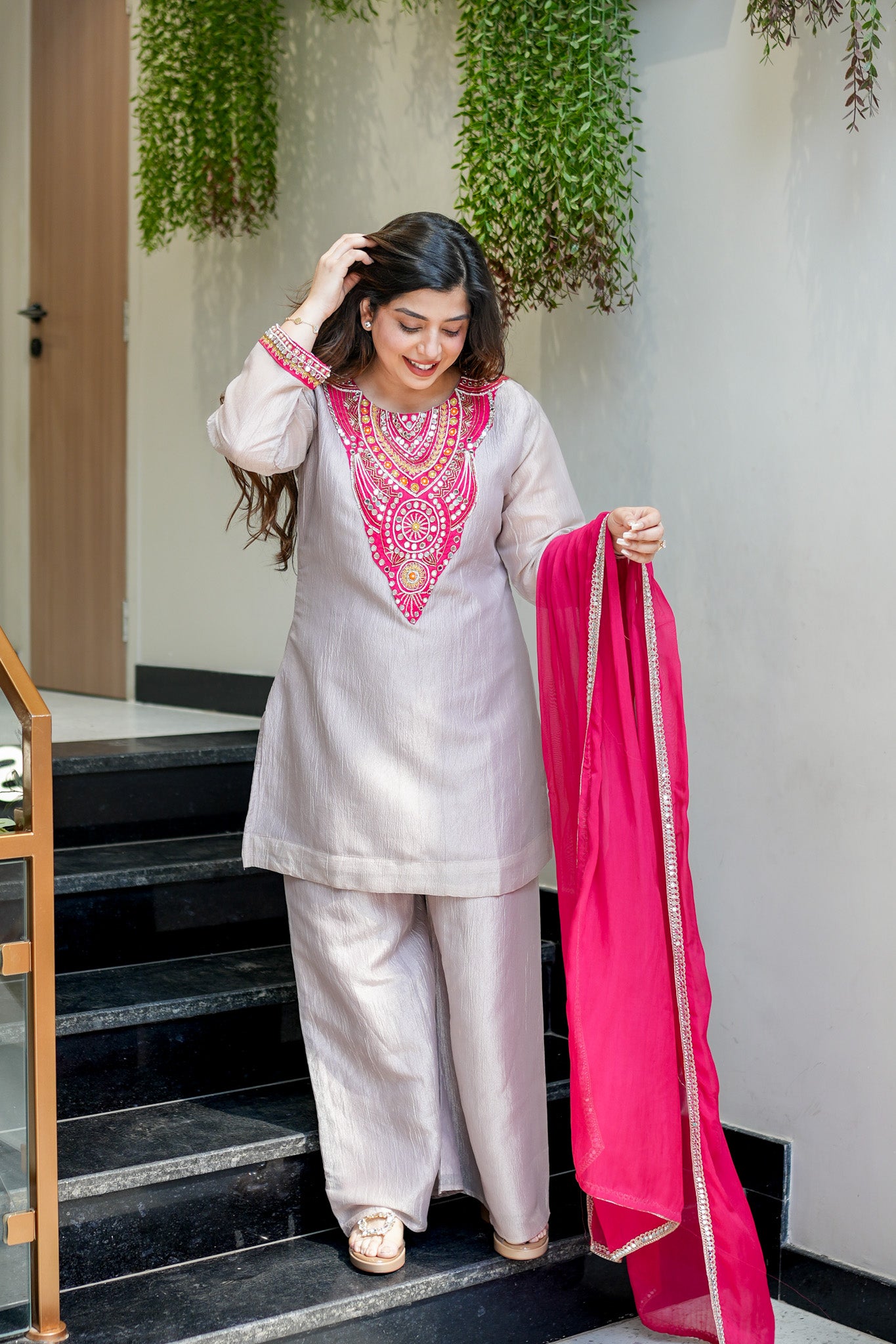 Nafiza Embroidered Suit Set
