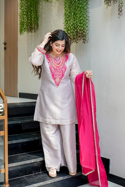 Nafiza Embroidered Suit Set