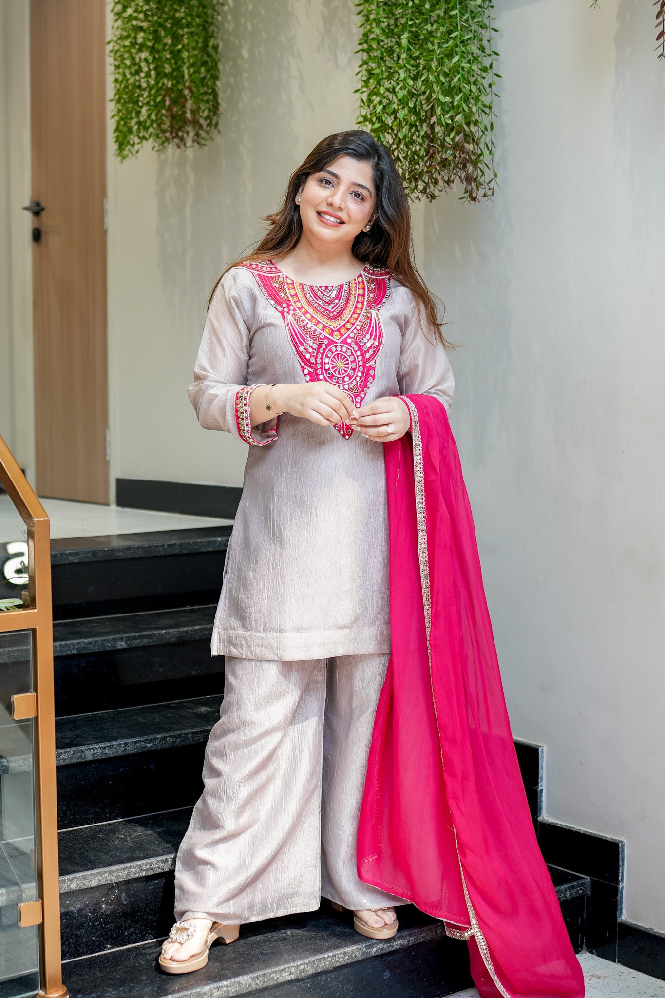Nafiza Embroidered Suit Set
