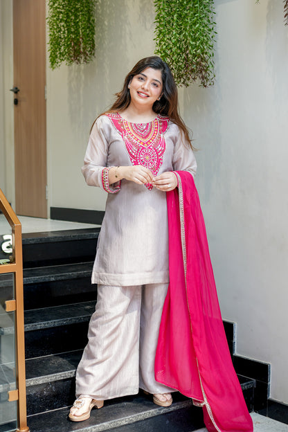 Nafiza Embroidered Suit Set