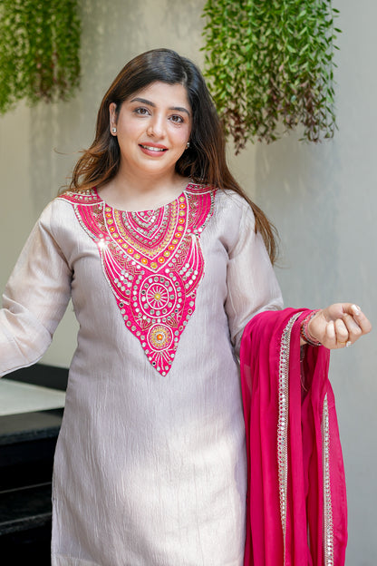 Nafiza Embroidered Suit Set