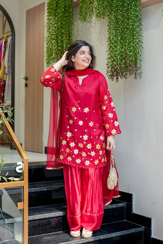 Pravya Gotta Detailing Farshi Salwar Set