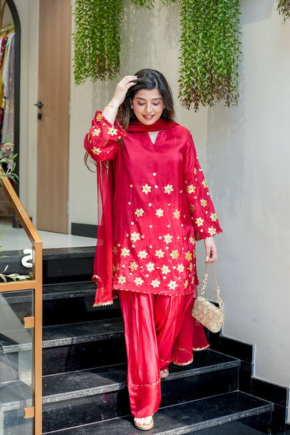 Pravya Gotta Detailing Farshi Salwar Set