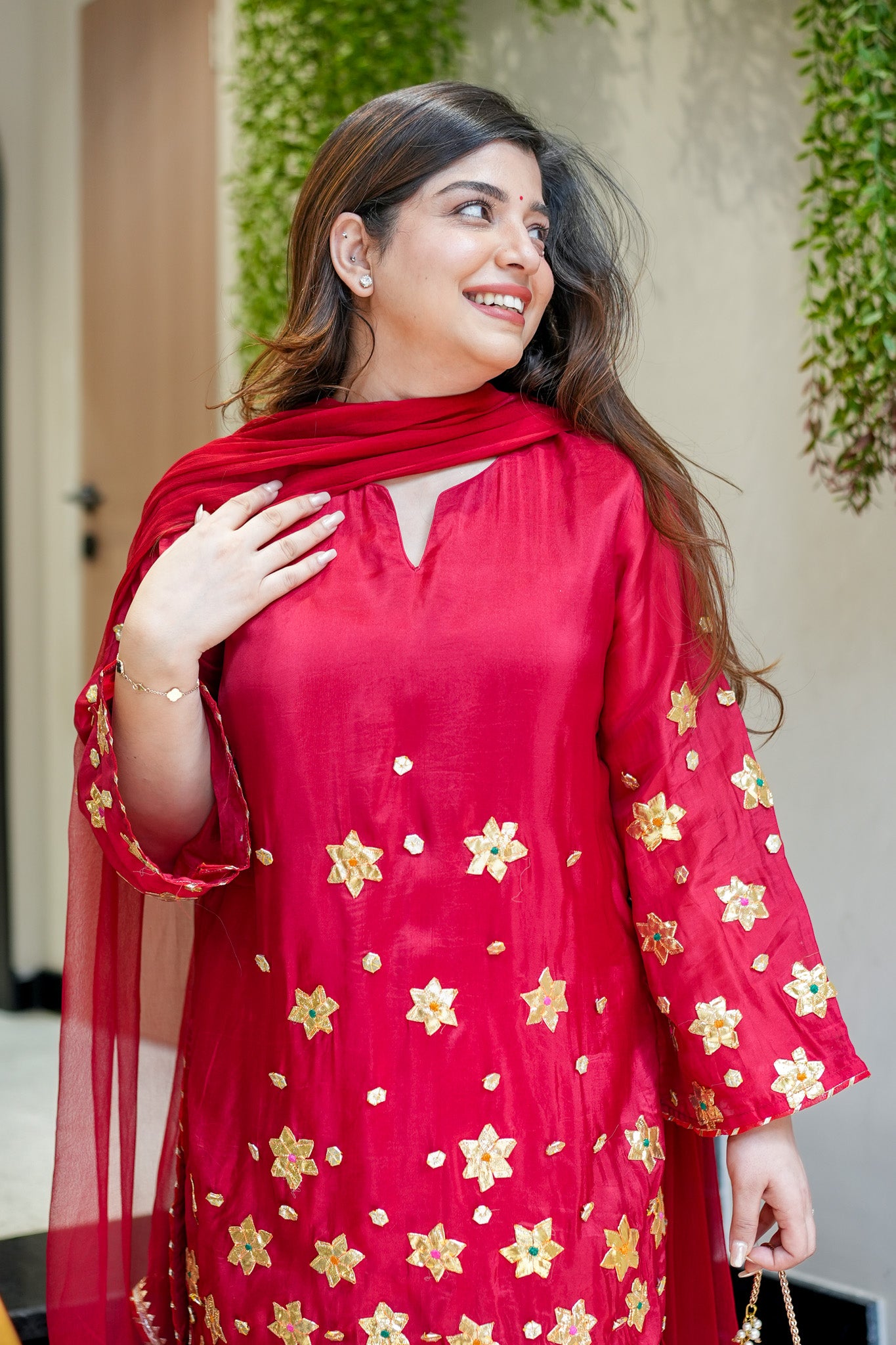 Pravya Gotta Detailing Farshi Salwar Set