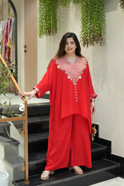 Zivya Embroidered Co ord Set
