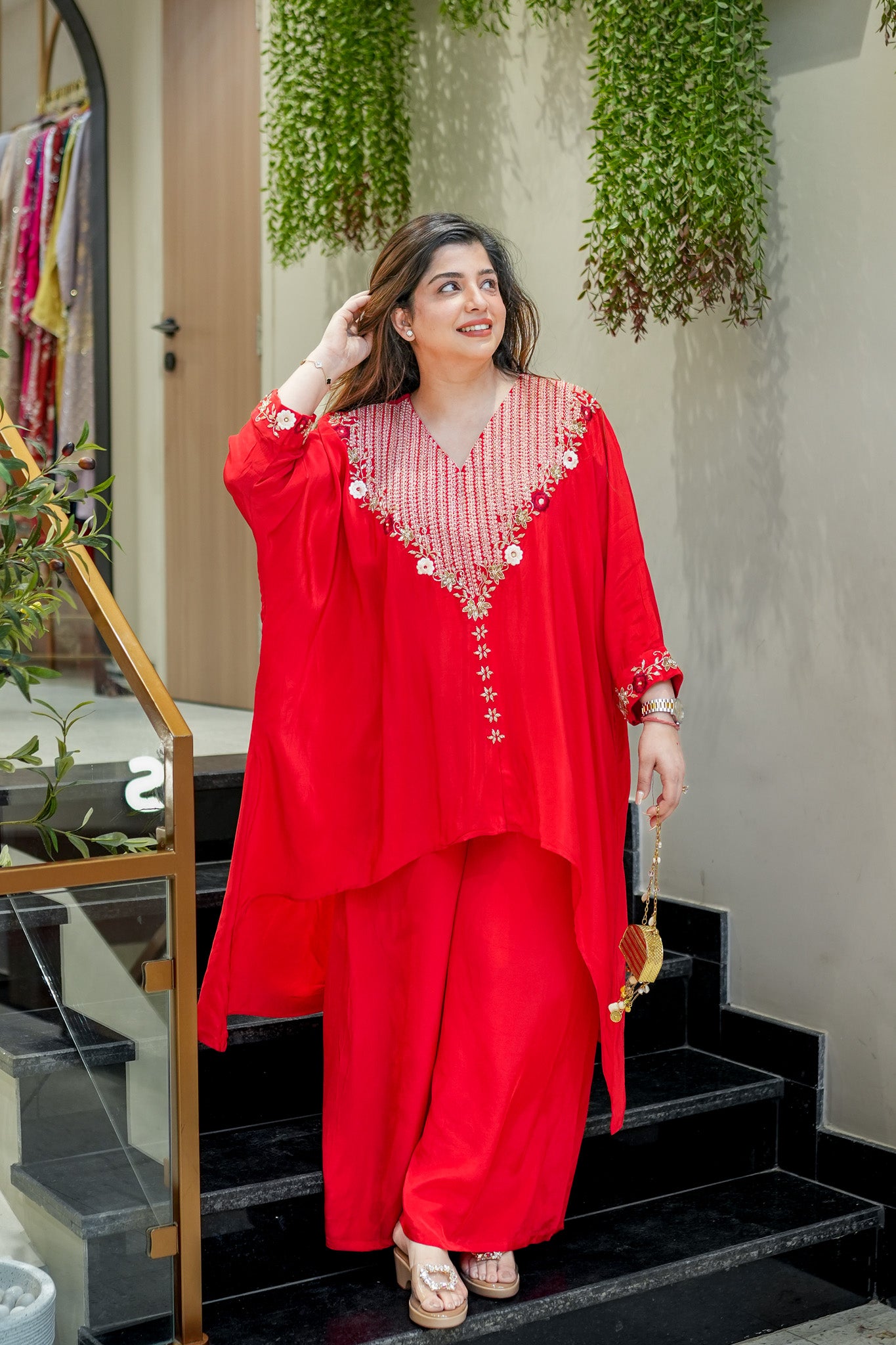 Zivya Embroidered Co ord Set