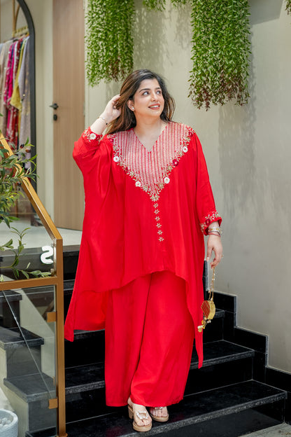 Zivya Embroidered Co ord Set