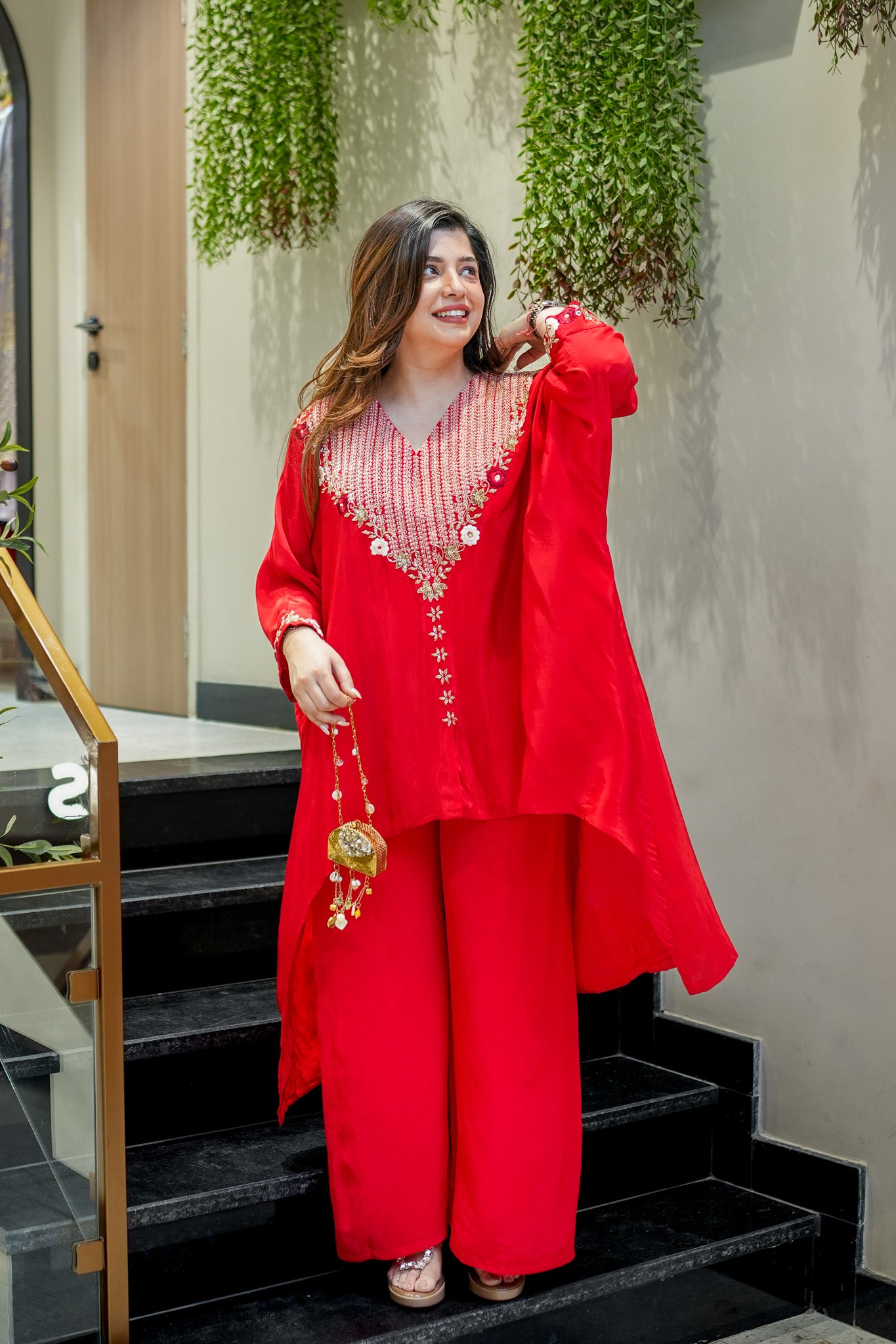 Zivya Embroidered Co ord Set