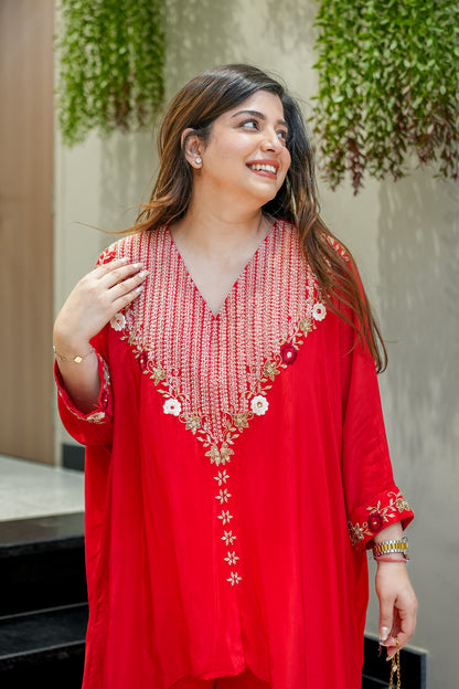 Zivya Embroidered Co ord Set
