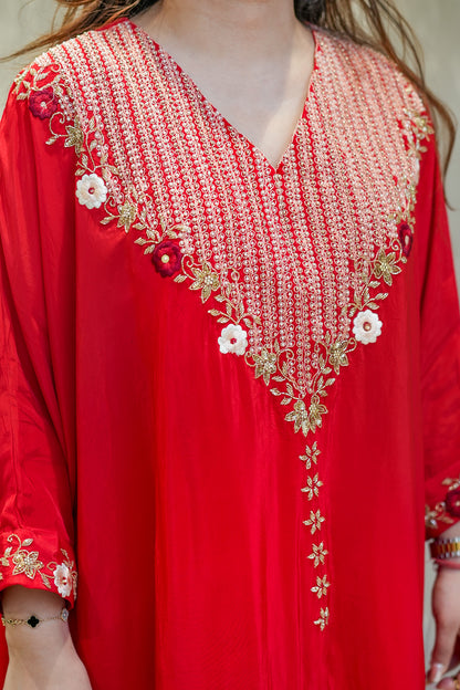 Zivya Embroidered Co ord Set