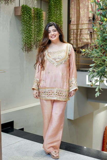 Anvitha Mirror Detailing Co ord Set