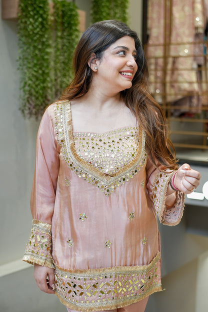 Anvitha Mirror Detailing Co ord Set