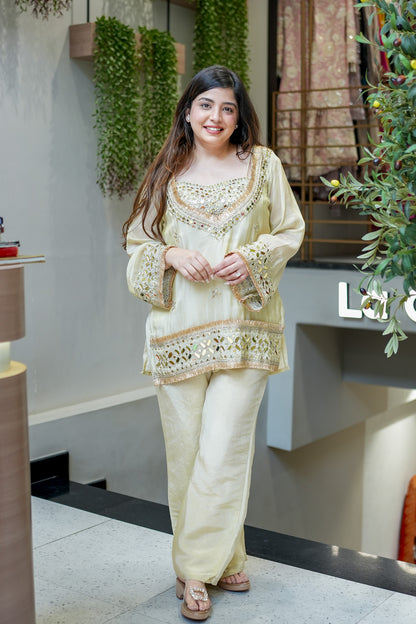 Anvitha Mirror Detailing Co ord Set