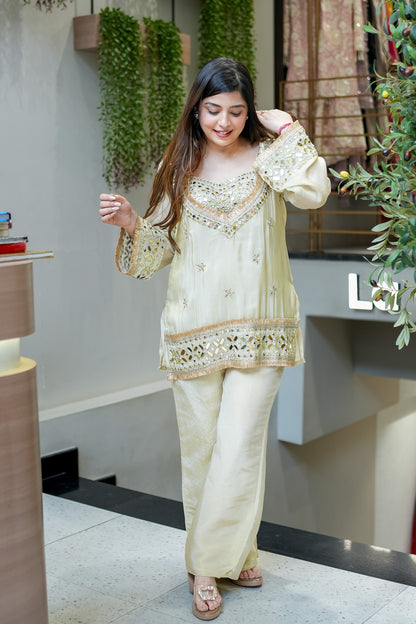 Anvitha Mirror Detailing Co ord Set