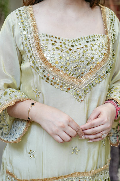 Anvitha Mirror Detailing Co ord Set
