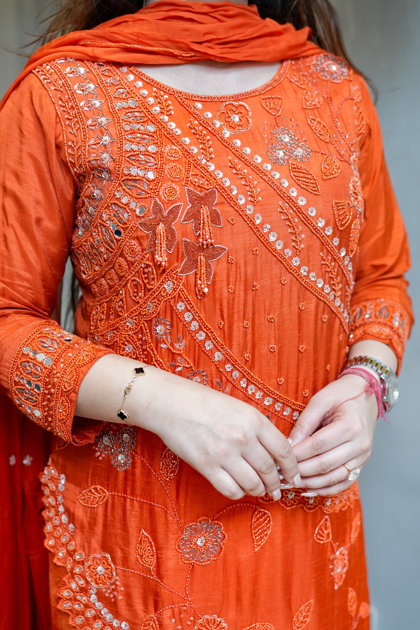 Neyara Embroidered Upside Down Suit Set