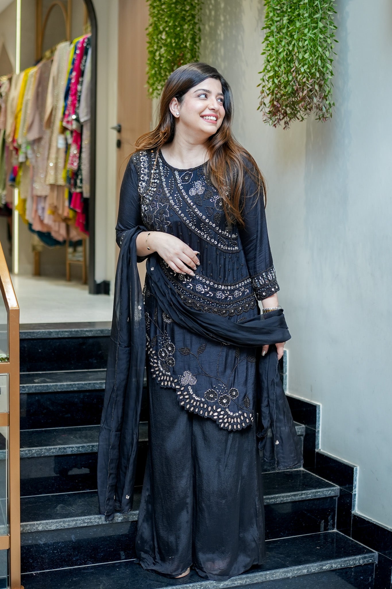 Neyara Embroidered Upside Down Suit Set