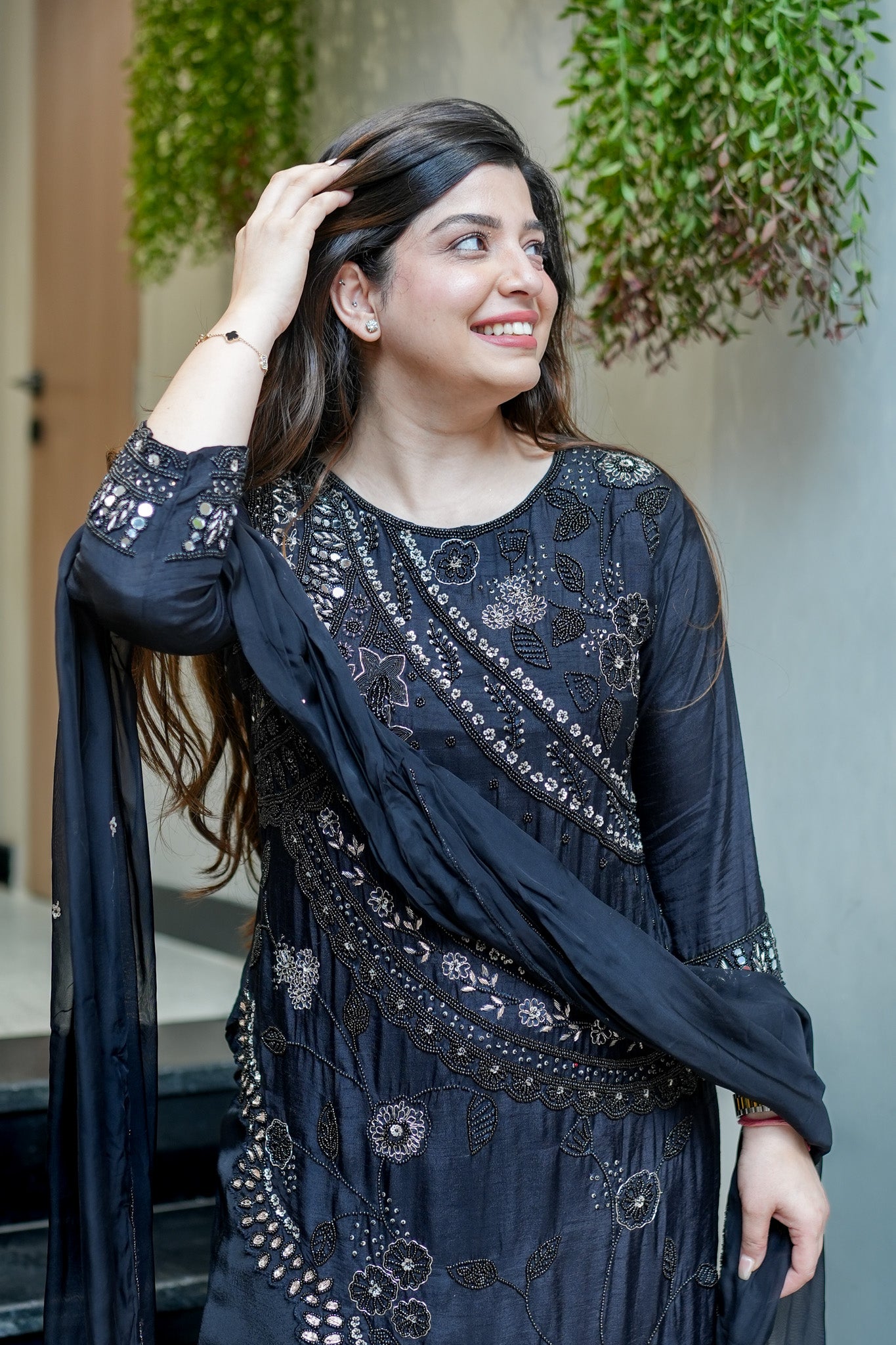 Neyara Embroidered Upside Down Suit Set
