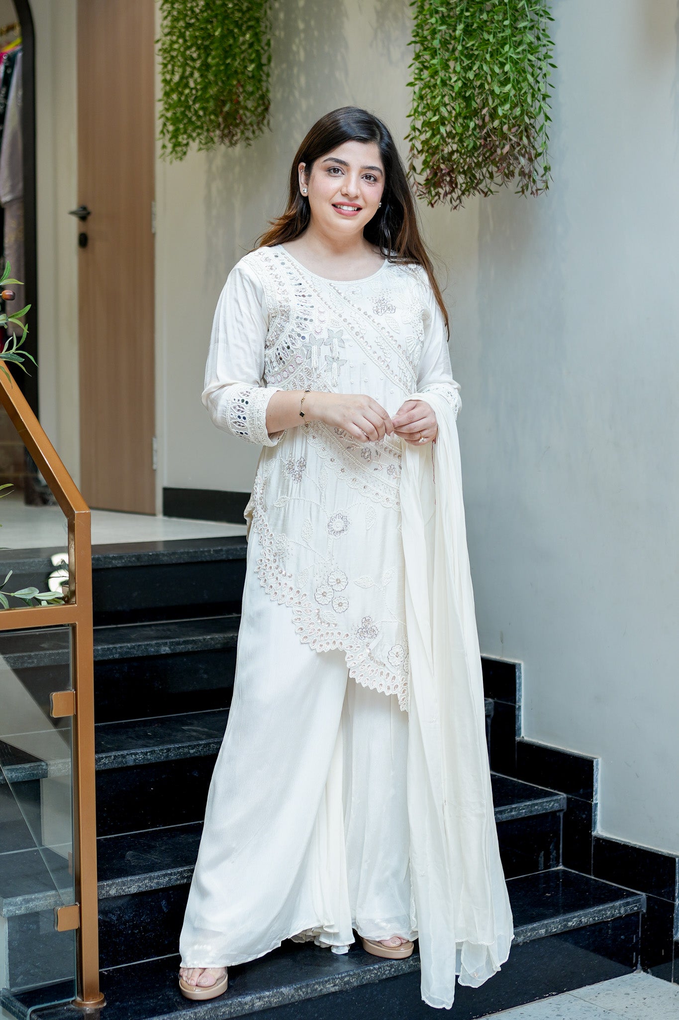Neyara Embroidered Upside Down Suit Set