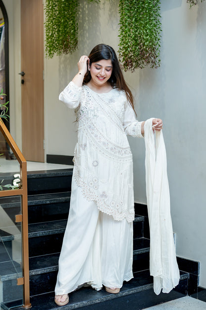 Neyara Embroidered Upside Down Suit Set