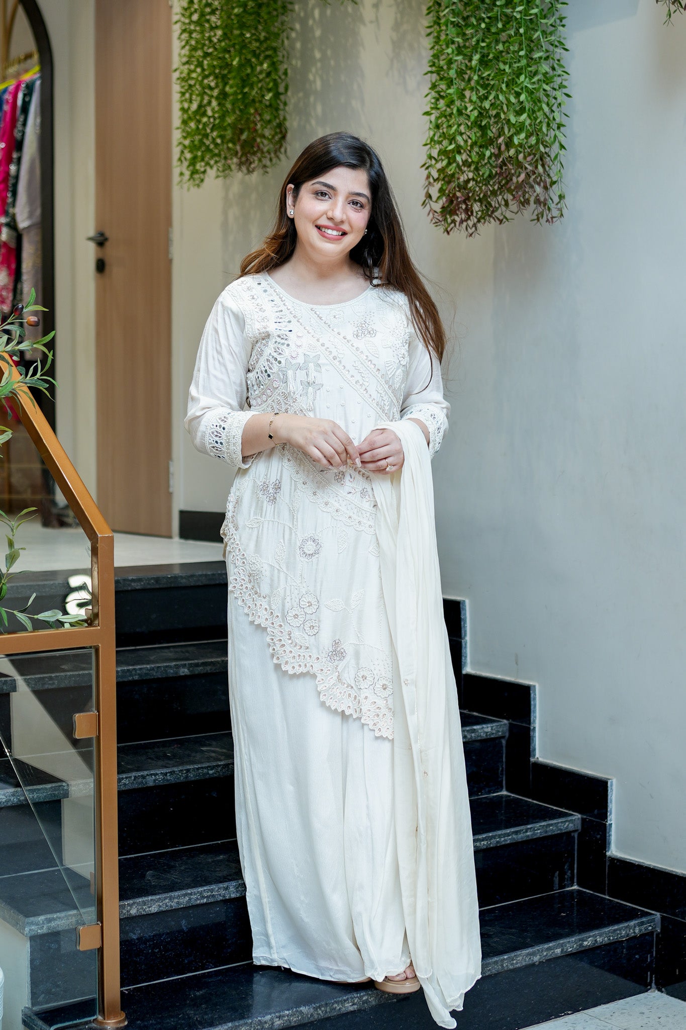 Neyara Embroidered Upside Down Suit Set