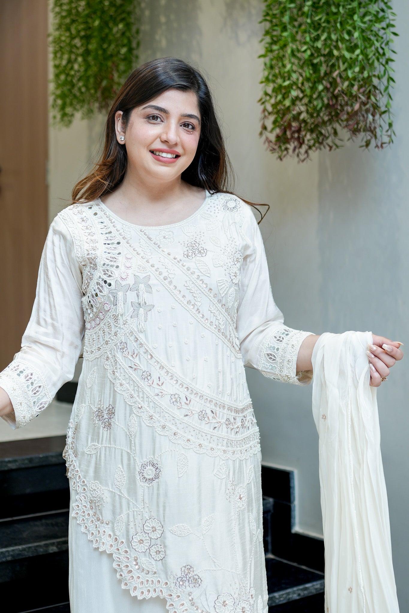 Neyara Embroidered Upside Down Suit Set