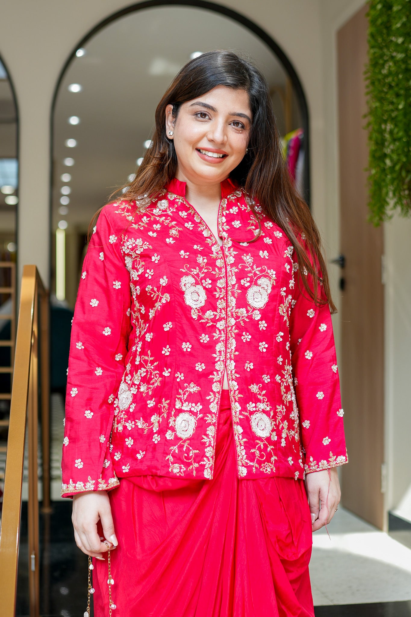Amber Hand Embroidered Skirt Set
