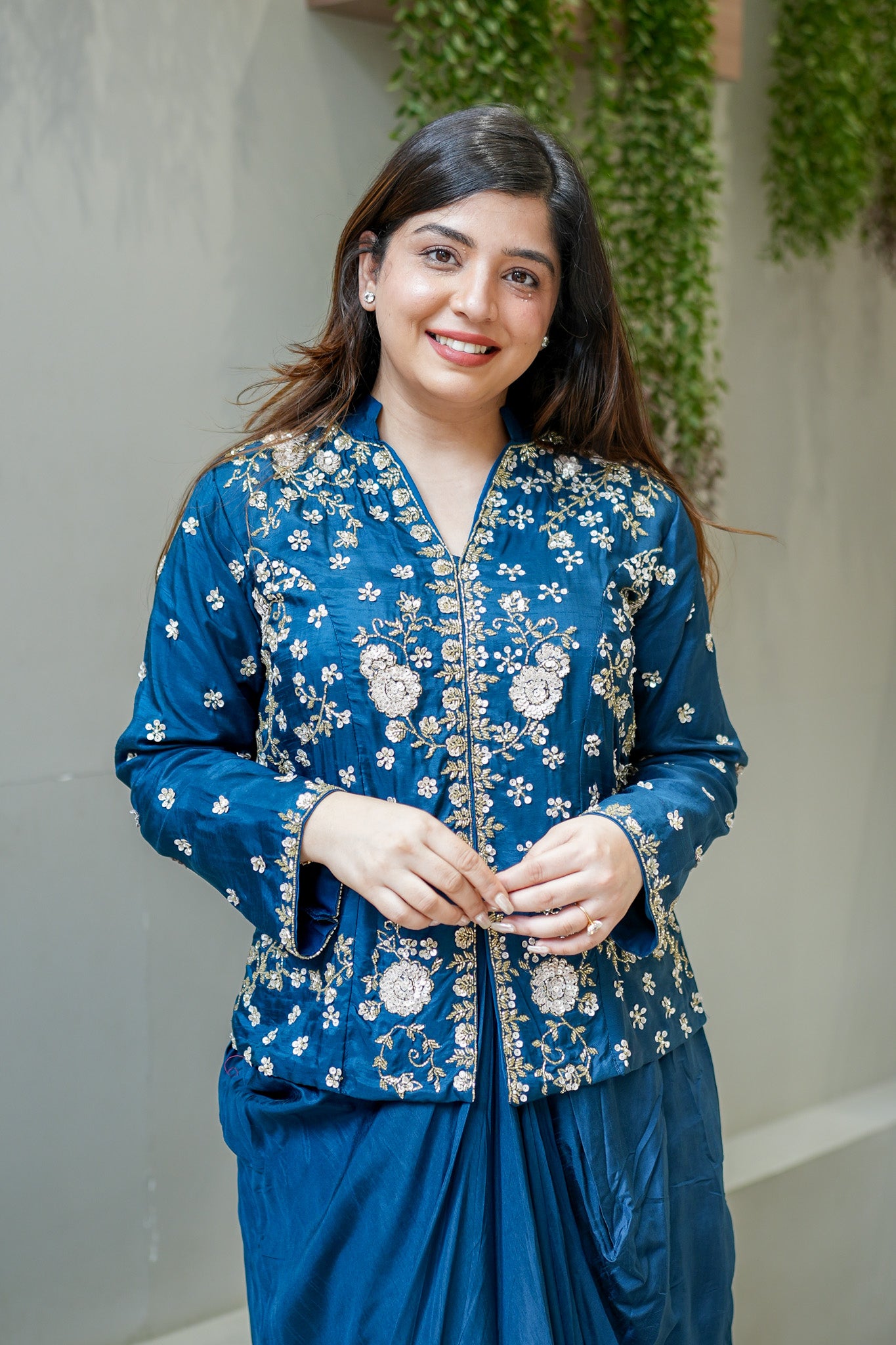 Amber Hand Embroidered Skirt Set
