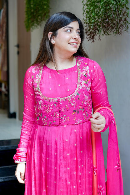 Aira Embroidered Anarkali Suit Set