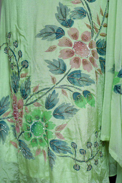 Aarika Hand Painted Anarkali Suit Set