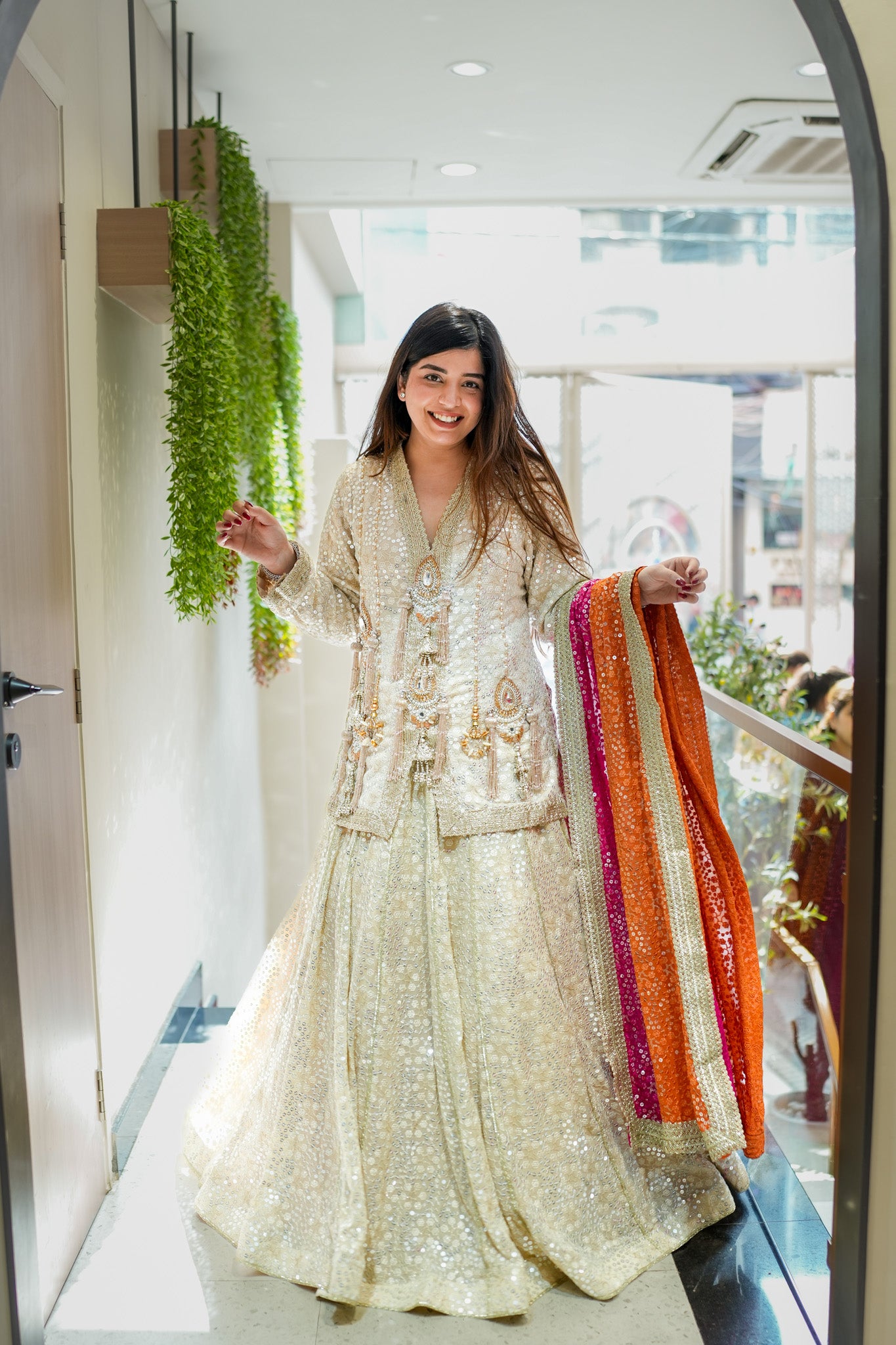Aqsa Hand Embroidered Lehenga