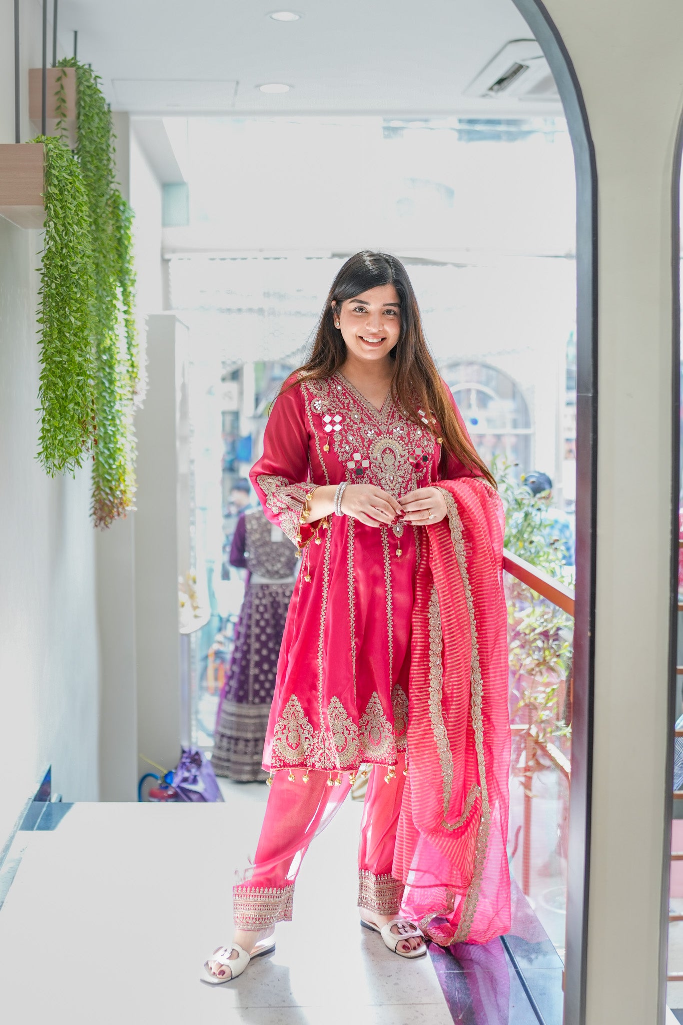 Neeva Embroidered Suit Set