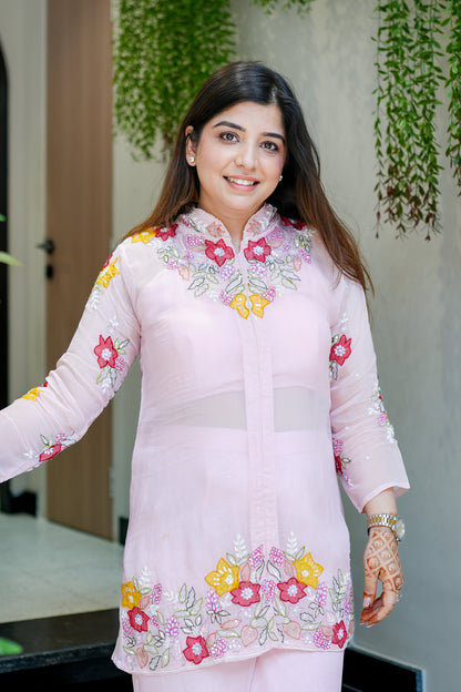 Mahika Floral Detailing Three Piece Set
