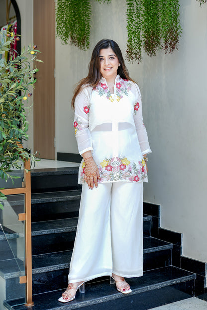 Mahika Floral Detailing Three Piece Set