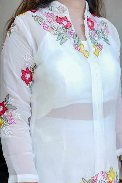 Mahika Floral Detailing Three Piece Set