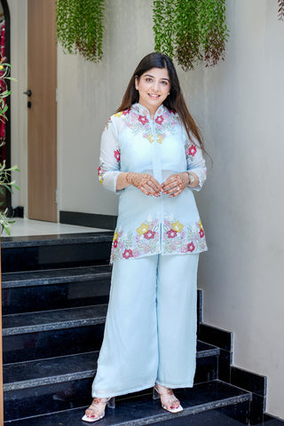 Mahika Floral Detailing Three Piece Set